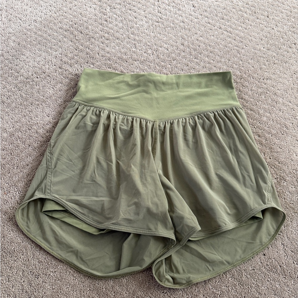 Lululemon Athletica Sage Green Yoga Shorts